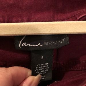 Lane Bryant Burgundy Jeans